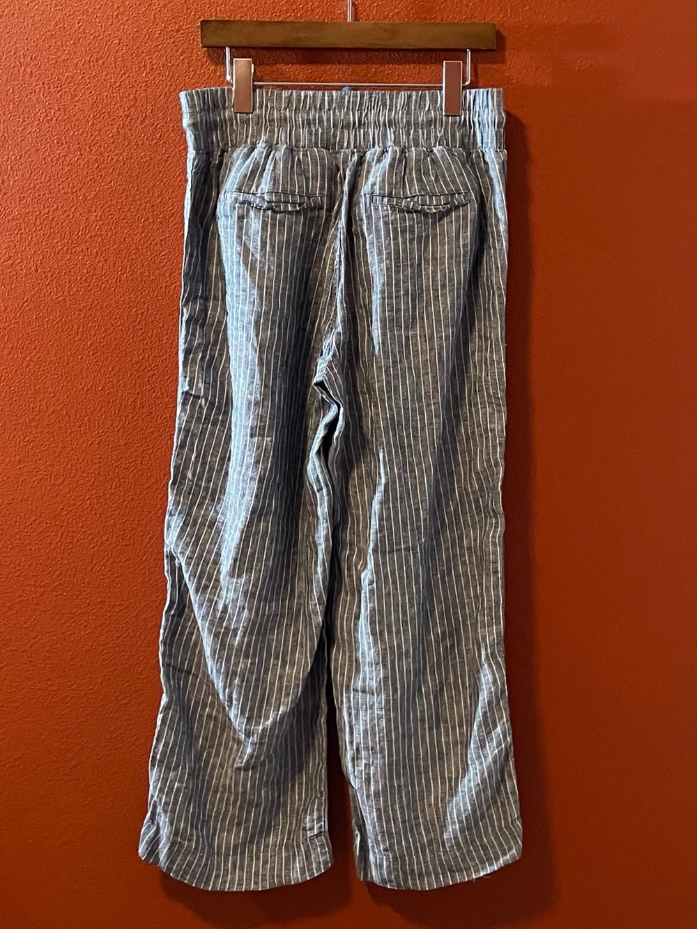 Quince Women’s 100% European Linen Mariner Chambray Stripe Breathable Set - Picture 9 of 9